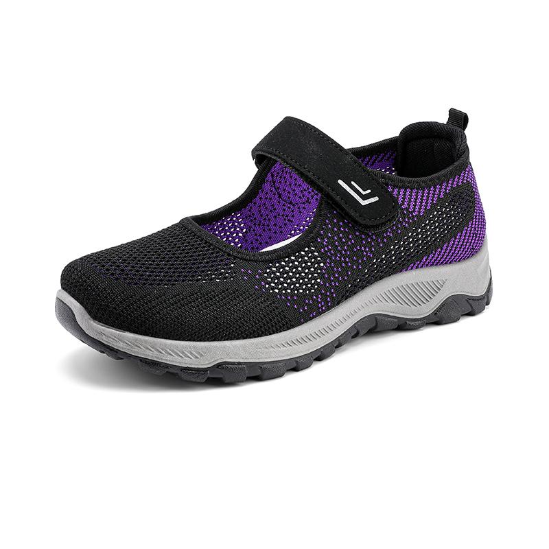 2024 Летняя женская обувь с круглым носком, танцевальная фитнес-обувь, бесплатная доставка, элегантная женская обувь на низком каблуке для мам с мягкой подошвой