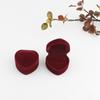 Storage Box Engagement Ring Box Velvet Jewelry Display Case Durable Love Velvet Ring Box  Travel