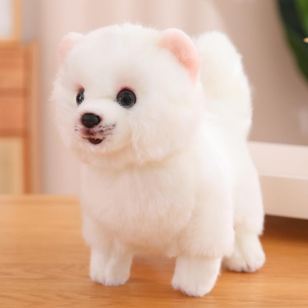 Real Life Pomeranian Plush Toy Stuffed Animals Stuffed Puppy Doll  Kids Girls