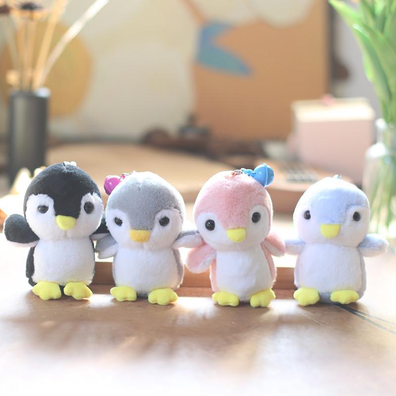 Fluffy Penguin Plush Toy Adorable Keychain Cartoon Bag Ornament Soft Stuffed