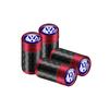 NRYJK1 4PCS Carbon Fiber Car Emblem Wheel Tire Valve Stem Cap Airtight Cover For Volkswagen Vw Tiguan Jetta Mk6 Scirocco GTI Polo 6R R