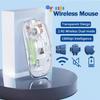 2.4G Прозрачная беспроводная мышь USB Bluetooth перезаряжаемая эргономичная игровая мышь для ПК ноутбука настольного компьютера двухрежимная офисная мышь
