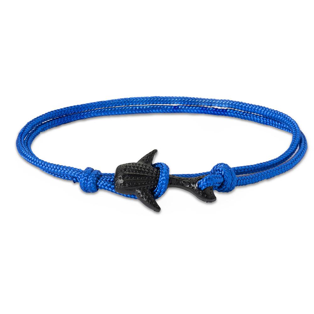 Модные нейлоновые браслеты для мужчин и женщин, парные подарки, плетеный браслет, мужской браслет, веревочный сплав, крючок, якорь, браслет