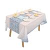Nice-looking Artistic Soft Disposable Tablecloth Spillproof Soil Resistant Holiday Table Cover Household Supplies