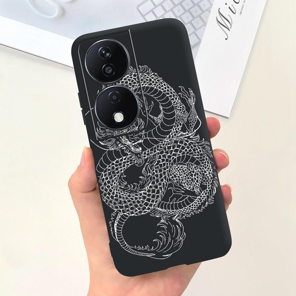 For Honor X7b Case CLK-LX1 CLK-LX2 CLK-LX3 Protective Cover Cute Astronaut Daisy Soft Silicone Funda For HonorX7b X 7B 5G Bumper