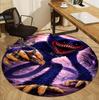 Huggy Wuggy Pattern Round Rug, Indoor/Outdoor Mat, for Picnic, Gameroom, Bedroom, Office, Living Room, Home Decor Carpet, Birthday Gift