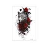 Waterproof Flower Temporary Tattoo Stickers Leopard Lion Snake Floral Fake Tattoos  Girl