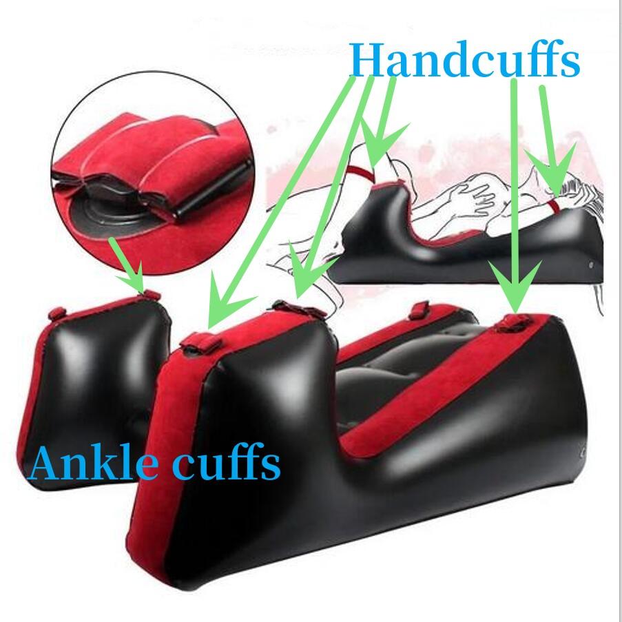 Inflatable Sofa Sexual Furniture Spread Your Legs Change Sex Positions With Handcuffs and Ankle Cuffs SM BDSM