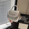 Модная Новинка Черная ПУ Седельная Сумка Стильная Сумка на Плечо для Повседневного Использования