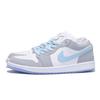 Jordan Air Jordan 1 Низкие винтажные баскетбольные кроссовки с защитой от скольжения и истирания Женские Светло-серые DC0774-105(Команда59-)