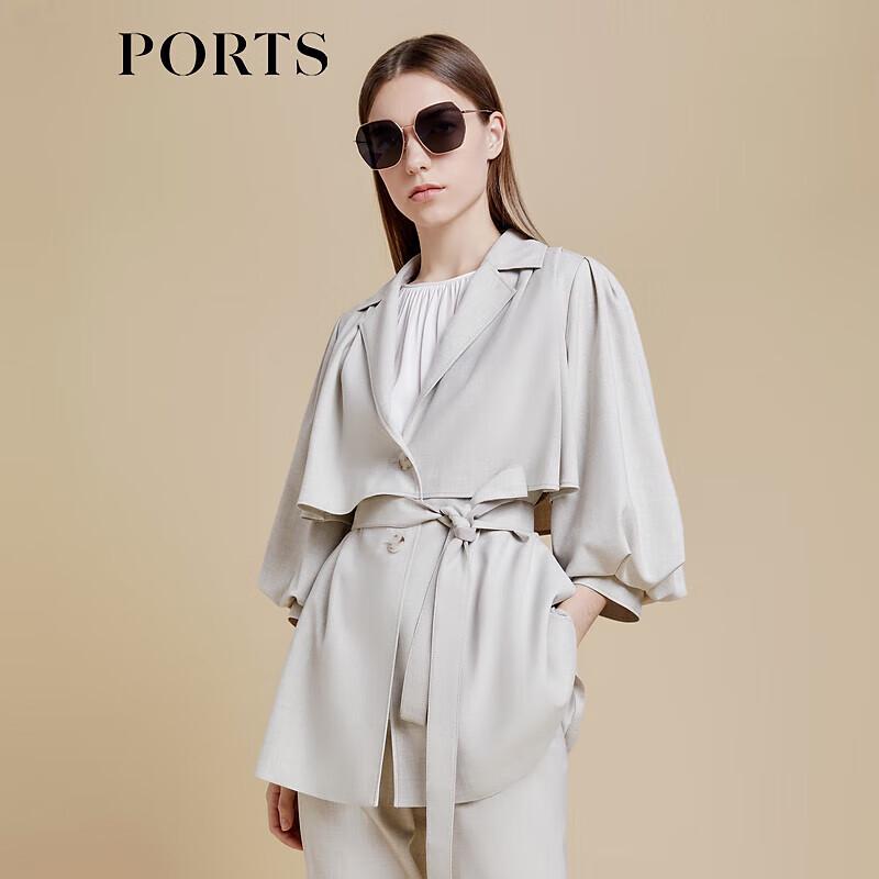 Ports Женский двубортный тренч с поясом