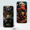 Black Soft Phone Cover Case for iPhone 13 12 11 17 Pro Max 7 8 XS Max 17Air XR 15 16 14 Plus Cartoon Uchiha Obito