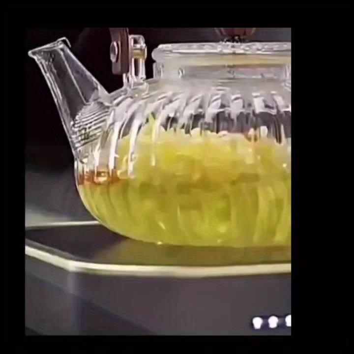 1 шт., стеклянный чайник для кипячения, бытовой электрический чайник, керамический горшок для плиты, высокотемпературный прозрачный чайник для кипячения, чайник с высокой боросиликатной хризантемой St