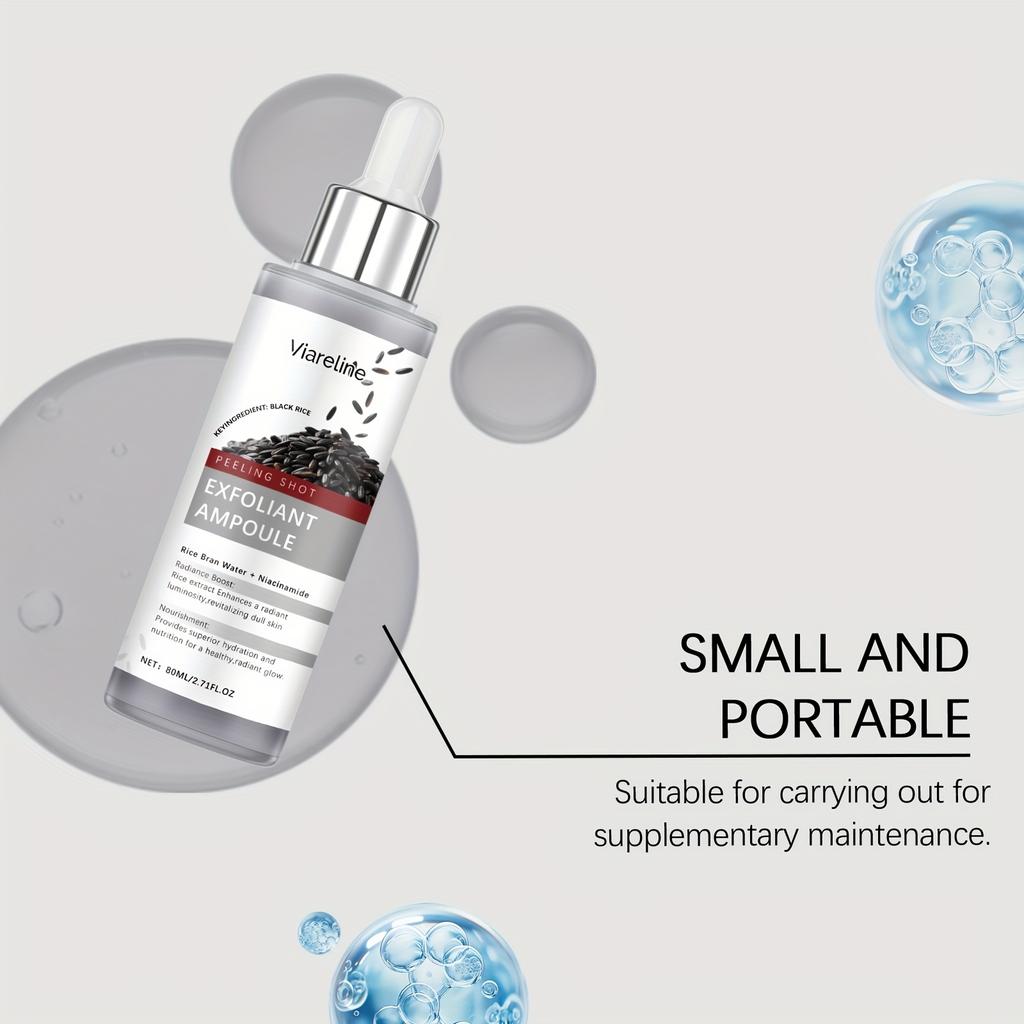 80 мл Отшелушивающая сыворотка с черным рисом Удаляет черные точки Очищает поры Контроль жирности Осветление Упругость Осветление пигментных пятен Увлажнение