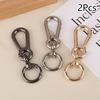 2 шт. Металлические пружинные карабины Клипса Брелок для ключей от машины Пружинные поворотные пряжки с триггером для сумок Ключи