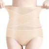 Высокая талия послеродовой утягивающее белье большого размера бесшовные трусы для девушек