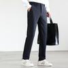 FAPAI Men's Easy-Care Elastic Waist Straight-Leg Dress Pants