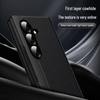 Кожаная книжка Samsung Z Fold 8 со слотом для карт и окошком