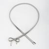 Silver Thin Belt Bowknot Buckle Metal Waist Chain Retro Elastic Bow Belt  Dress Decoration