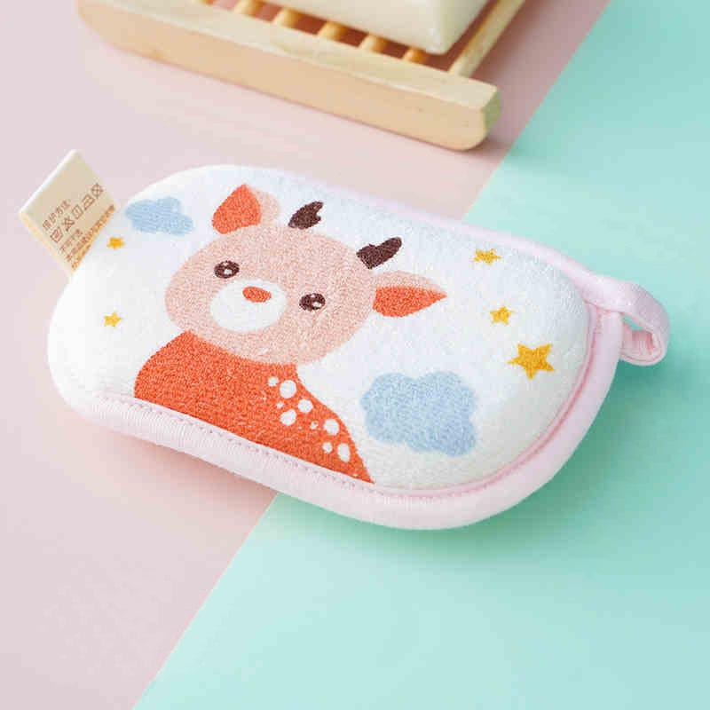 Baby Bath Sponge, Baby Bath Towel That Does Not Harm the Skin, Children's Special Scrubbing Towel for Washing Face