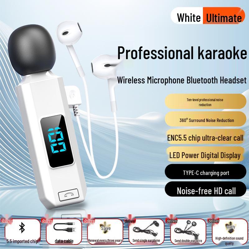 Беспроводная спортивная Bluetooth-гарнитура M1: Водонепроницаемый, Потостойкий, Микрофон-клипса для Android и Apple