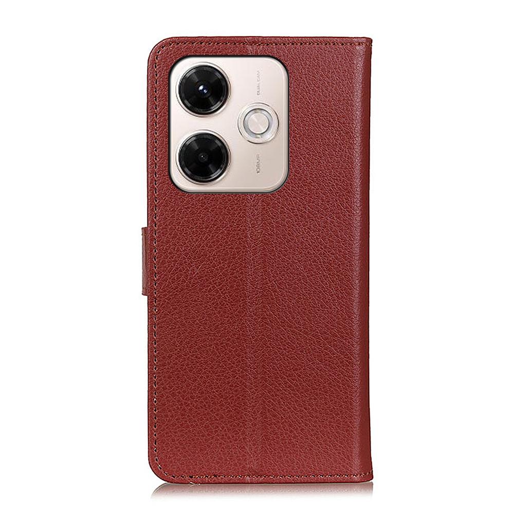 For Xiaomi Redmi 13x 4G Wallet Case PU Leather Phone Cover Litchi Texture