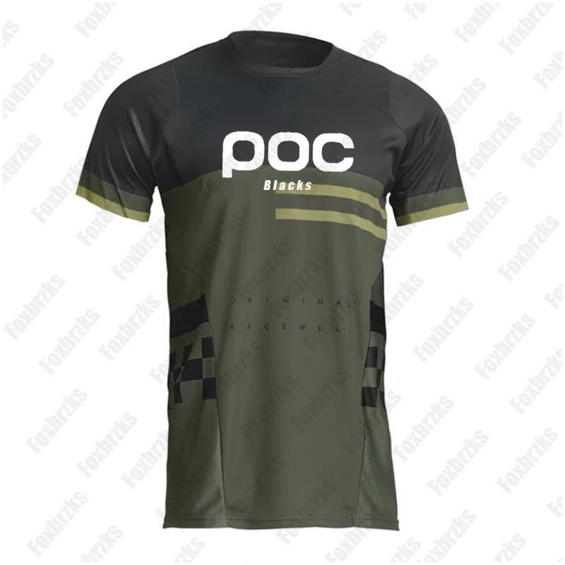 Черные poc Мотокросс Джерси Камуфляжная Футболка Мужская Летняя MTB Велосипедные Рубашки Даунхилл Джерси Горный Maillot Ciclismo Топы