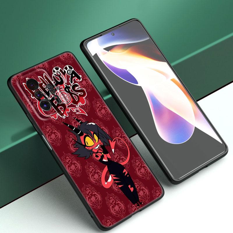Аниме Helluva Boss Черный силиконовый чехол для телефона для Xiaomi Mi 9 SE 8 10 10T 11 12 13 Lite 9T 11T 12S 12T 13T 14 Pro 5G NE 11i 12X