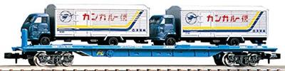 TOMIX N gauge Кум80000 с 2 4-осными вагонами 2770 Железнодорожная модель Грузовой вагон