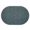 Nordic Oval Fabric Texture Placemat - Waterproof, Oilproof, Heat Insulation, Anti-Scald Mat 
