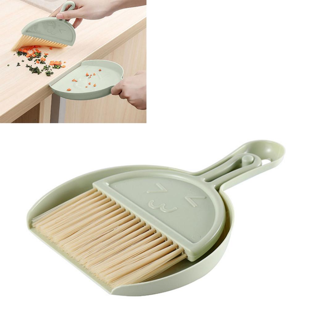 Мини-веник, набор совков, пластиковый ручной совок с изображением улыбки, эффективная уборка, портативный крошечный совок с щеткой