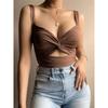 European and American Sexy Slim Fit Kinky Vest Top Lace-up Sling Women Sexy Crop Tank Top Cami