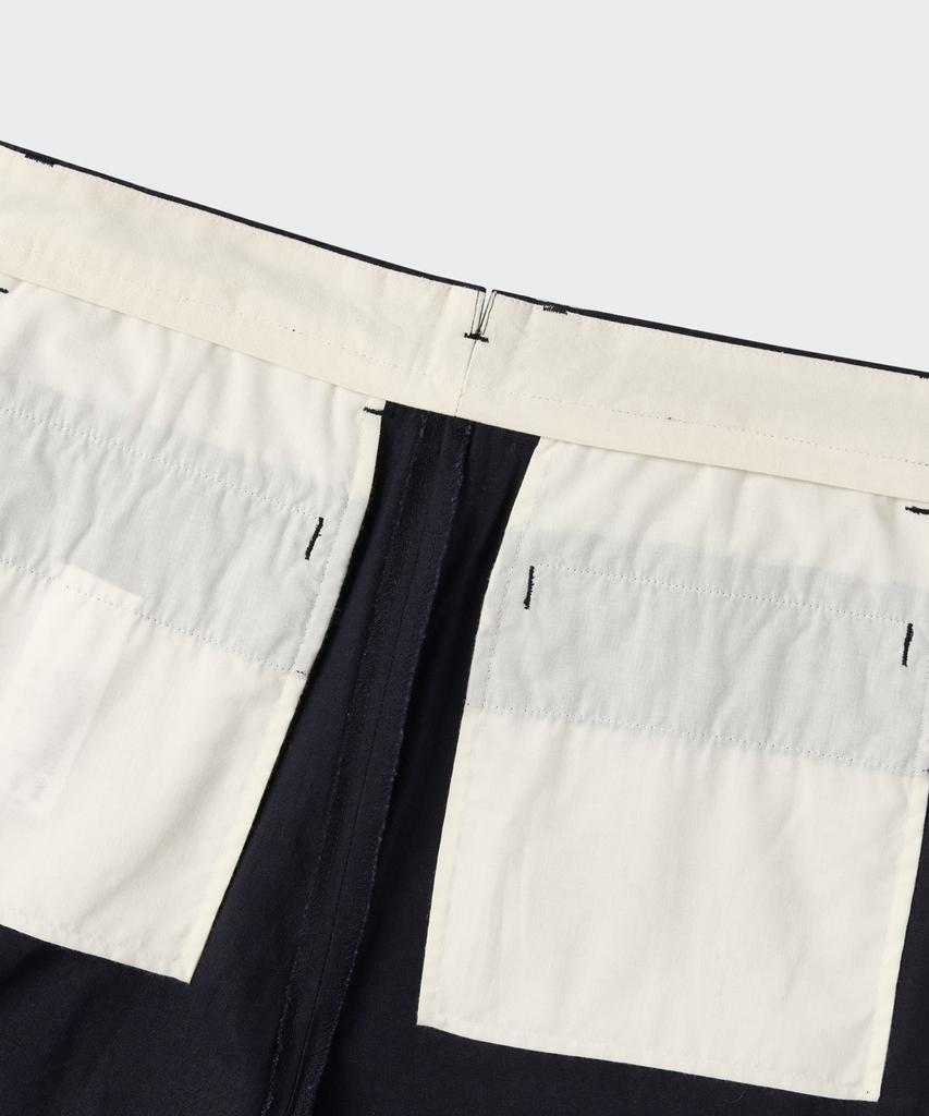 MUSINSA STANDARD [City Workers] Linen Blend Tapered Pants [Navy]