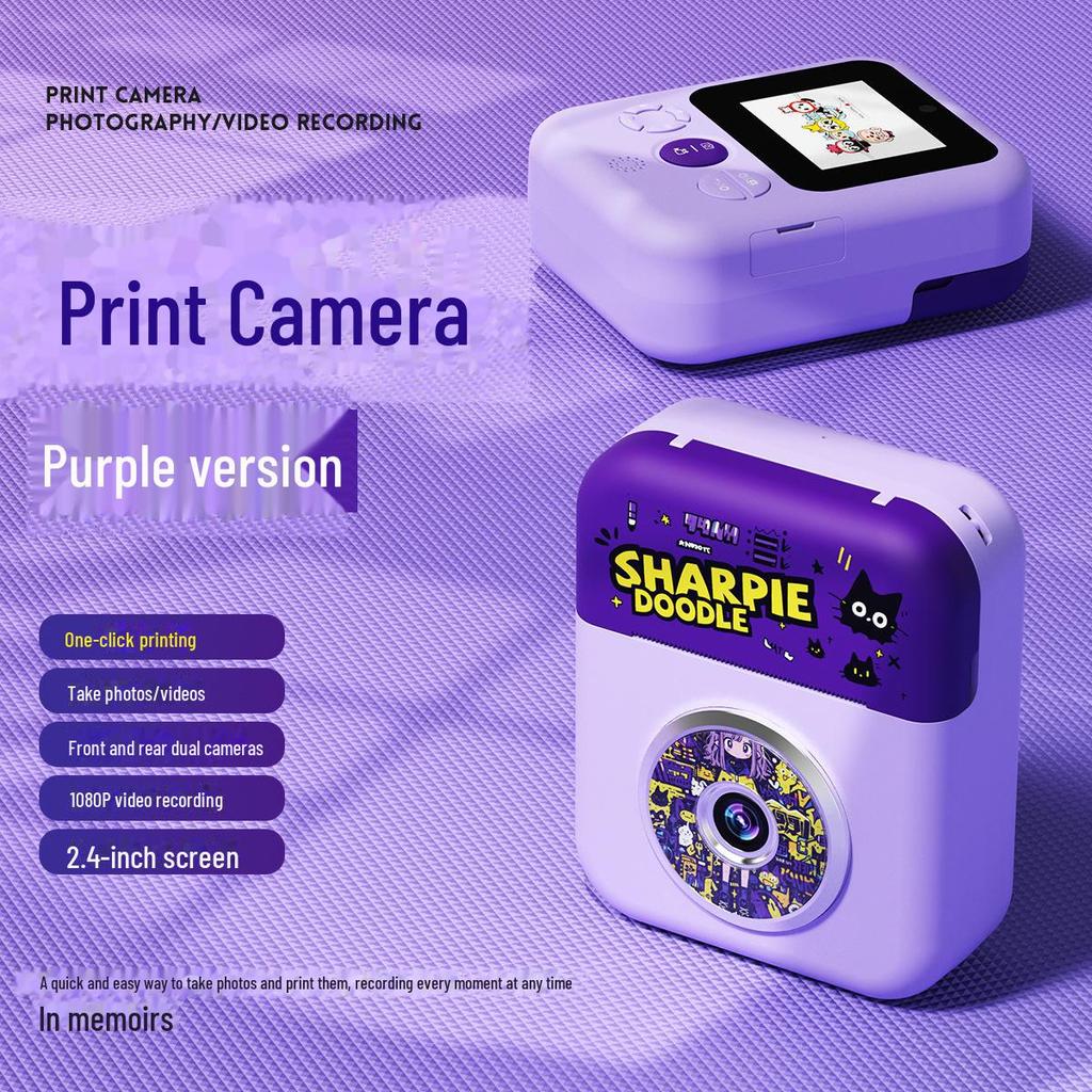 Детская камера A7 с двойной камерой HD и функцией мгновенной печати