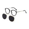 Fashion Metal Two-In-One Sunglasses Elegant Exquisite Party Gatherings Stage Performances Uv400 Protection Unisex Glasses