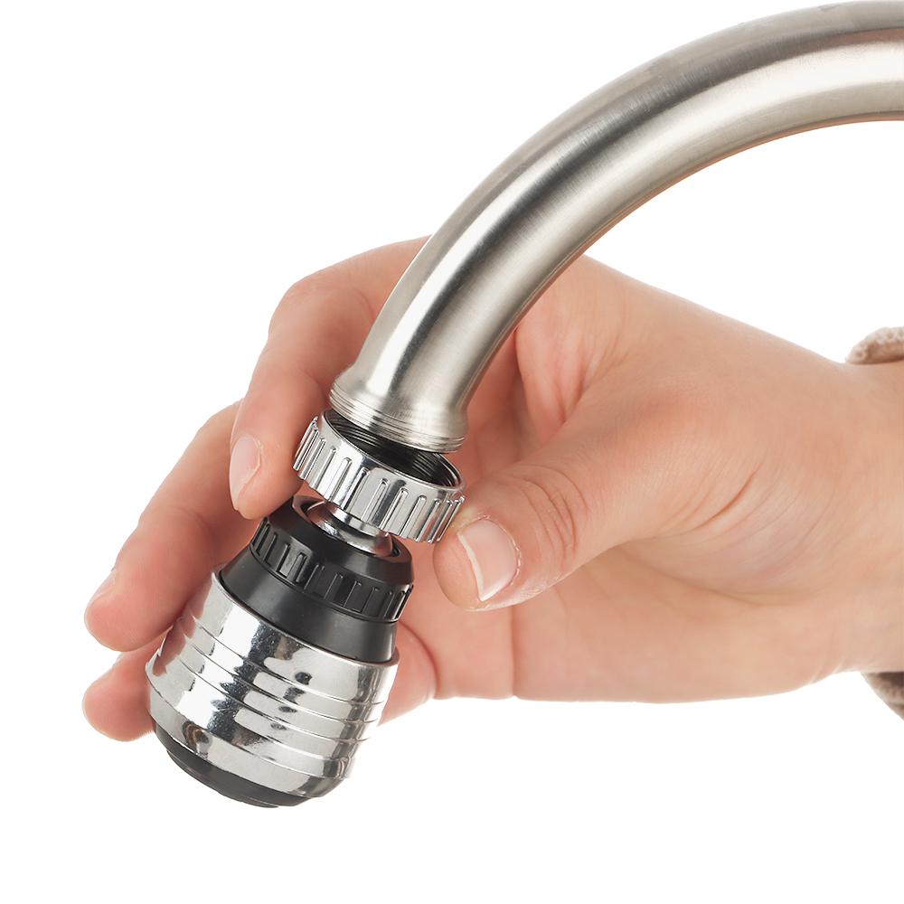 Filter ABS Plastic Water Saving 360 Degree Aerator Faucet Nozzle Swivel Tap Kitchen Faucet Extender