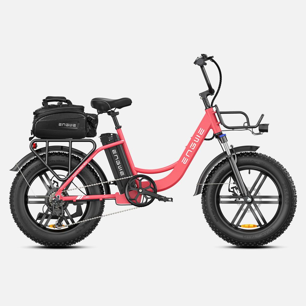 Электровелосипед ENGWE L20 2, мощный двигатель 250 Вт, литиевая батарея 48 В, 13 А·ч, женский электровелосипед, 20-дюймовые толстые шины, городской электровелосипед