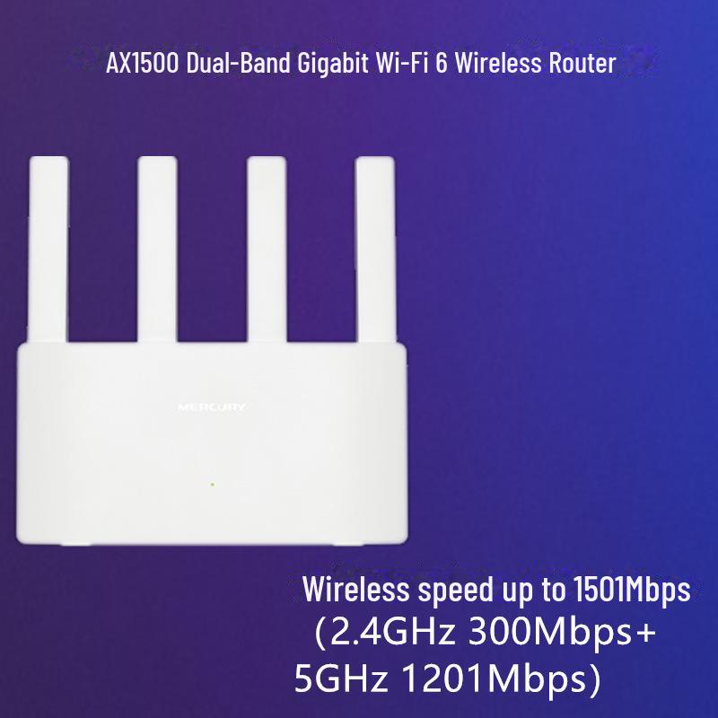 Двухдиапазонный гигабитный Wi-Fi 6 роутер Mercury AX1500 A15G - Готов для игр, совместим с IPV6