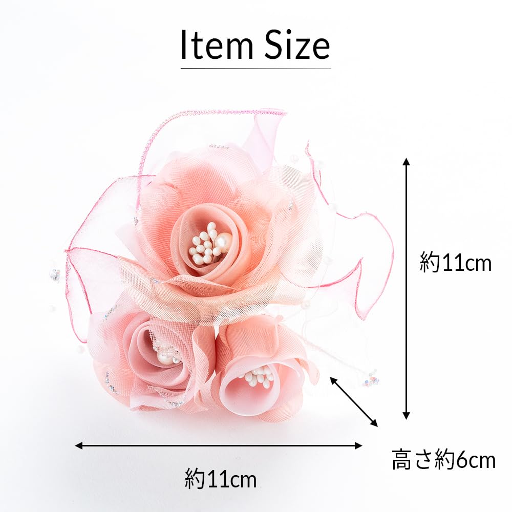 De Corsage Свадебный Выпускной Формальный Жемчужный Зажим с Футляром Сделано в Японии Розовый [RC] CH-016