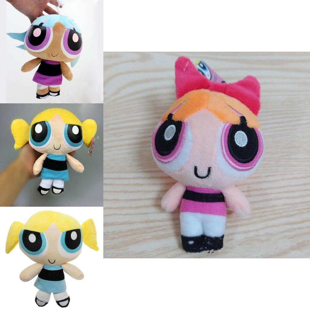 Cartoon Powerpuff Girls Plush Dolls 20cm Short Plush Stuffed Toy Gifts**