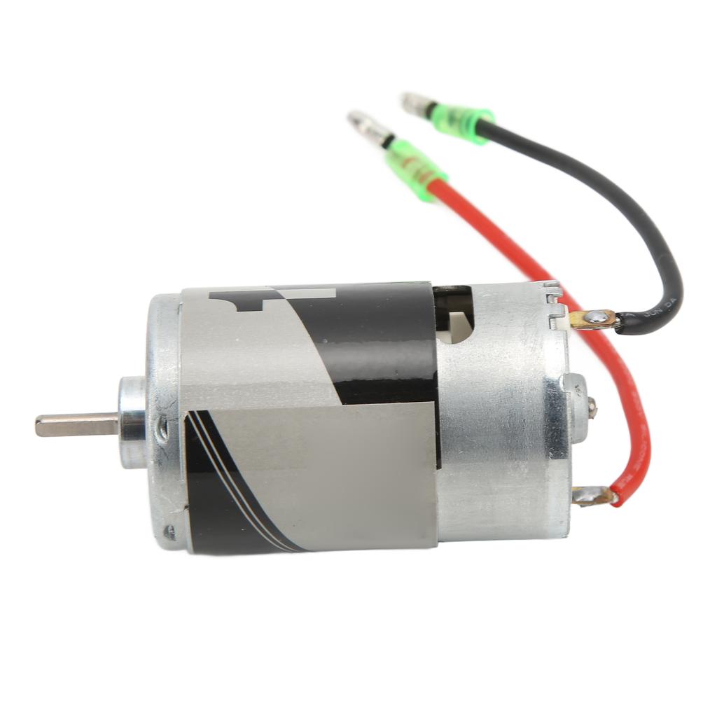 550 Brush Motor 20000 RPM Large Torsion Two Way Bearing Silver 15T Brush Motor for 110 Climbing Car