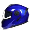 ORZ Double Lens Flip-Up Electric Car Helmet - Anti-Fog, Unisex, Four Seasons, Semi-Motorcycle