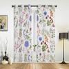 Vintage Herb Floral Texture Modern Window Curtains for Living Room Bedroom Curtain Kitchen Treatment Blinds Drapes