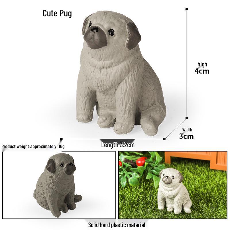 Cute Animal Models: Japanese Raccoon, Flying Squirrel, Monkey, Rabbit, Squirrel, Shiba Inu, Tiger, Lion, Lizard Toy Set