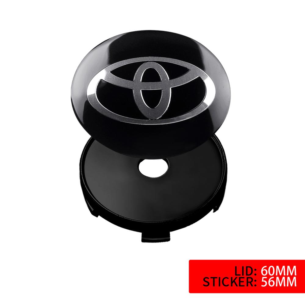 2026 Новые Для Toyota 4 шт. 56/60 мм Центральные колпачки ступицы колеса автомобиля Наклейки на крышку диска Для Toyota Avalon Mirai Avensis Prado Hilux VVT-I 4W