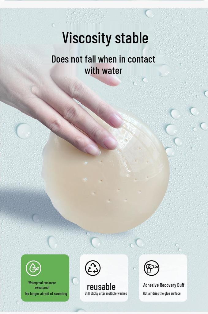 15cm Breathable Invisible Nipple Covers for Large Breasts - Seamless, Thin Silicone Pasties