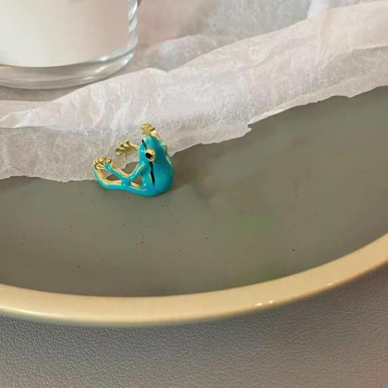 2Pcs Rings Lightweight Handmade Tree Frog Finger Ring Animal Accessory Jewelry