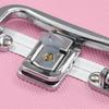 VidaXL Mallette à maquillage 22x30x21 cm Rose Aluminium
