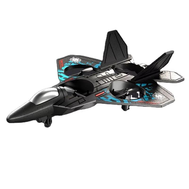 New Remote Control Aircraft 2.4G Fighter Gravity Sensor Helicopter Glider with Light EPP Foam Fighter Fixed Wing Quadcopter Boys Children Gift Toy