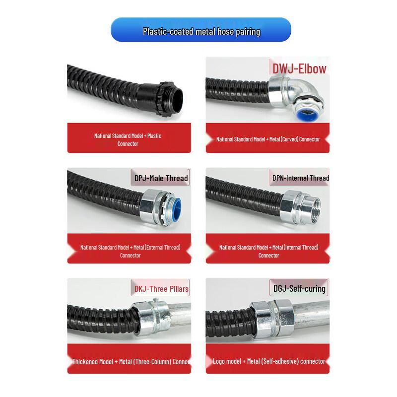 Jun Ding Ying 4-inch PVC Coated Flexible Metal Conduit